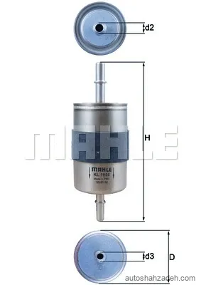 فیلتر بنزین  ماهله-KL1055