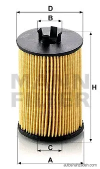 فیلتر روغن مان-فیلتر-HU612/1x
